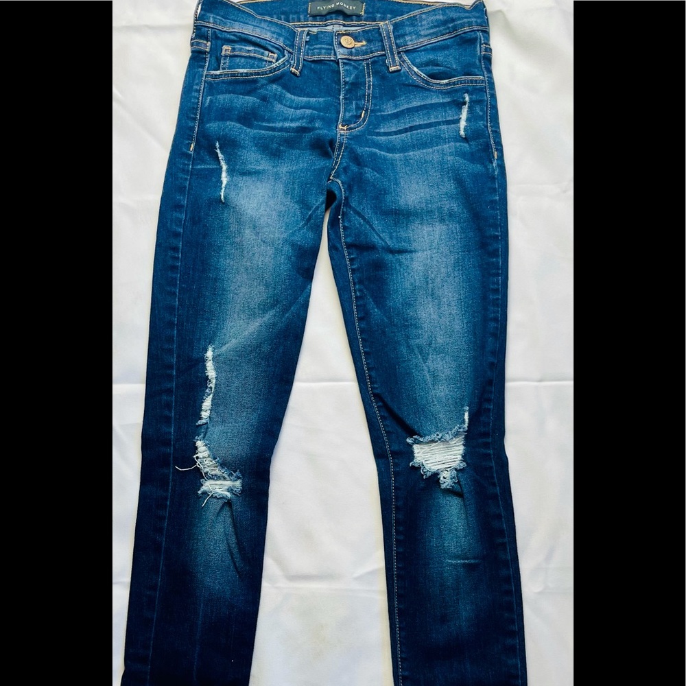 Flying monkey skinny jeans